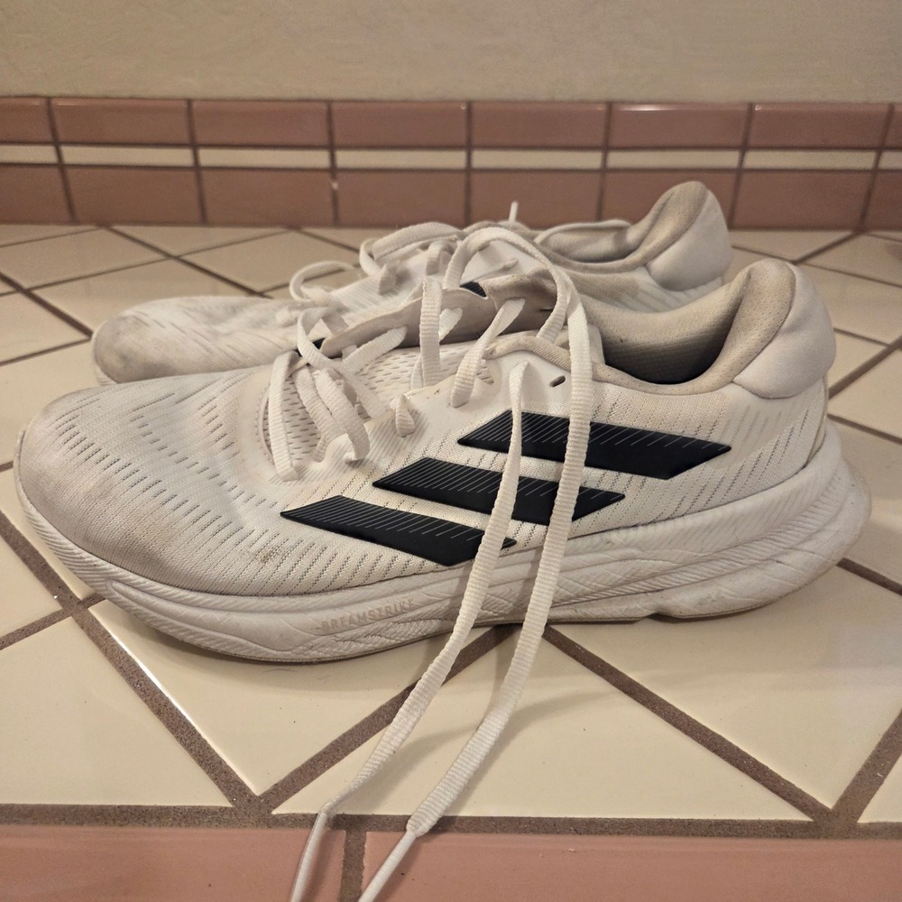 Adidas Supernova Rise Mens Running Shoes White Black JH8559 Size 9